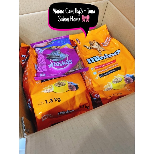 Hạt thức ăn cho mèo - Minino Cam 1kg3 Tuna - Vị Cá Ngừ 🐋