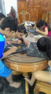 Tranh Cạo Việt Quê hương