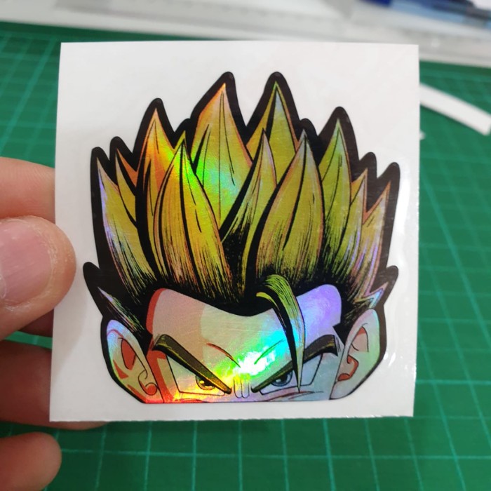 Miếng Dán Trang Trí Hình Anime Hologram Phs25 - Dragon Ball Gohan