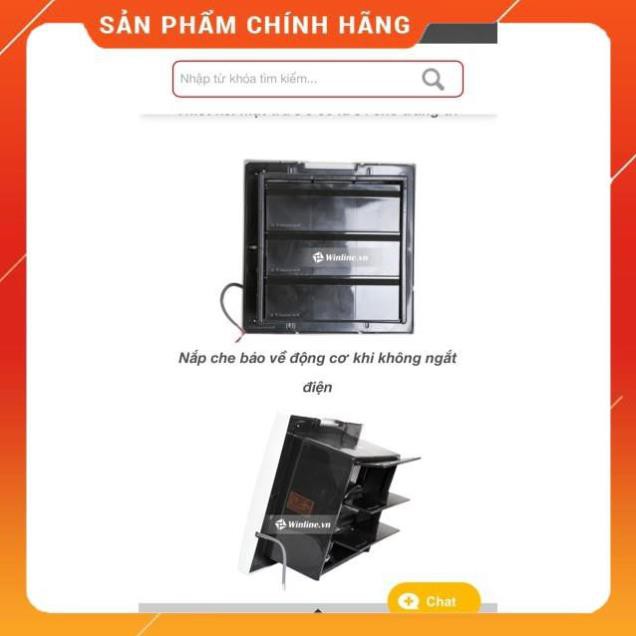 Quạt Thông Gió Gắn Tường 150, 200, 250 vinawind Thống Nhất