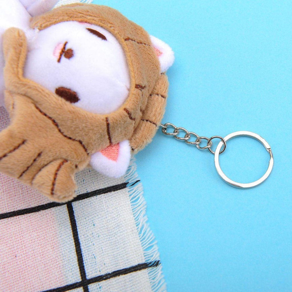 SUSANS Móc Khóa Hình Mèo Nhồi Bông Đáng Yêu