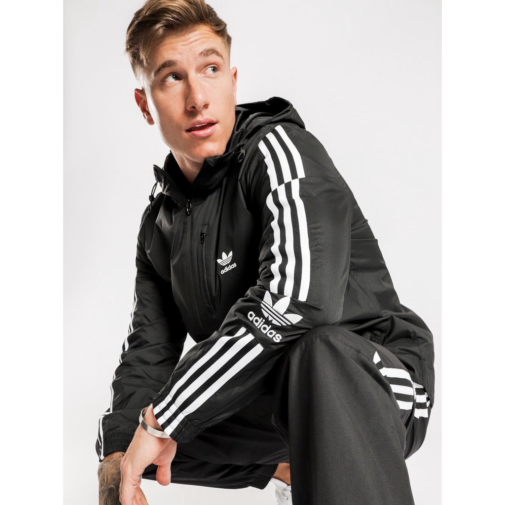 [NHANH CÒN CHẬM HẾT] Bộ Gió Thể Thao Adidas Lock Up Wind Breaker in Black - FM3815 | HÀNG XUẤT DƯ XỊN | CÓ SẴN HÀNG