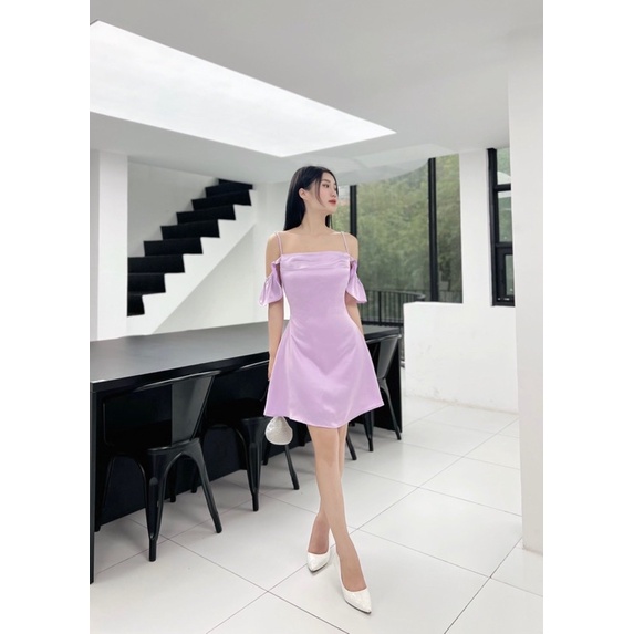 VÁY THIẾT KẾ HAI DÂY LỤA ELLEN SILK DRESS