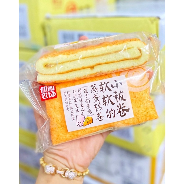 Bông lan nhân kem cuộn các vị