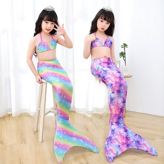S3D9 set bộ quần áo tắm nàng tiên cá cho mẹ và bé đi chơi đi biển quay phim chụp ảnh tự sướng chân vịt bơi TikTok