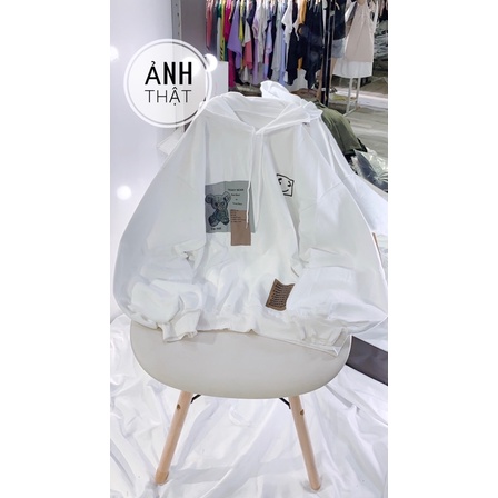 Áo Nỉ Sweater Nỉ Hình Có Chữ Sau Lưng Form To Nam Nữ Unisex Phong Cách Ulzzang Hàn Quốc