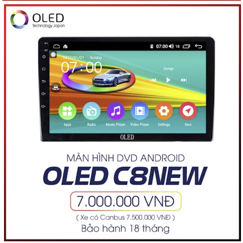 Màn liền camera 360 OLED C8S NEW cho các dòng xe ô tô, Màn hình dvd android OLED C8S ram 3g rom 32g, mặt dưỡng, zắc zin