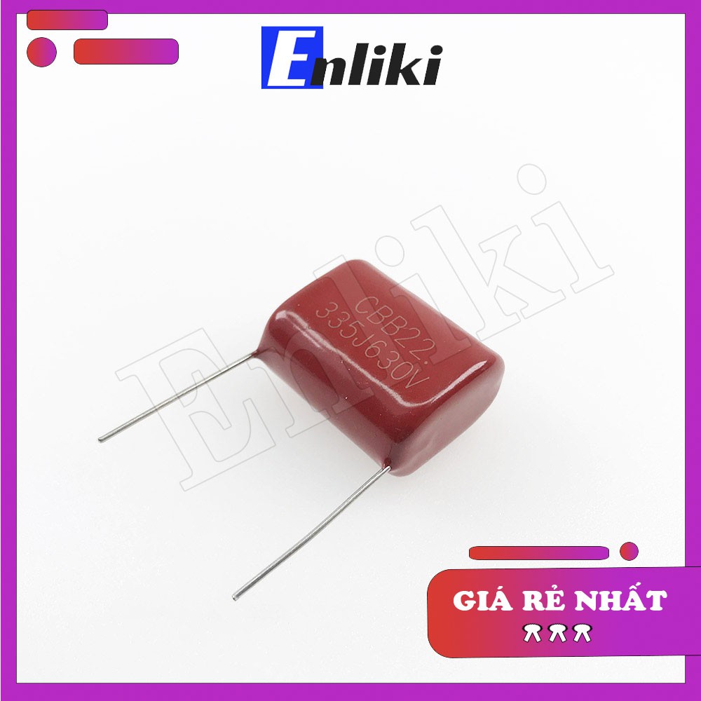 [Mã ELHACE giảm 4% đơn 300K] Tụ 3.3uF CBB 335J 630V 25mm