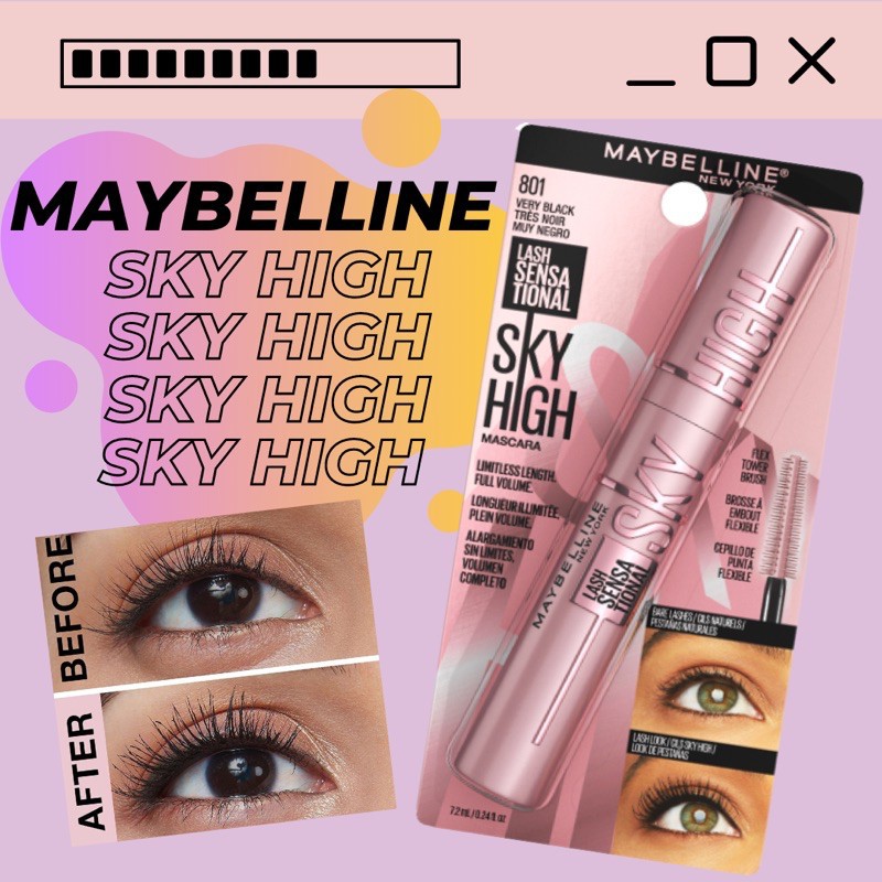 [100% Authentic] Mascara Maybeline Sky High Lash Sentational chính hãng Nga | BigBuy360 - bigbuy360.vn
