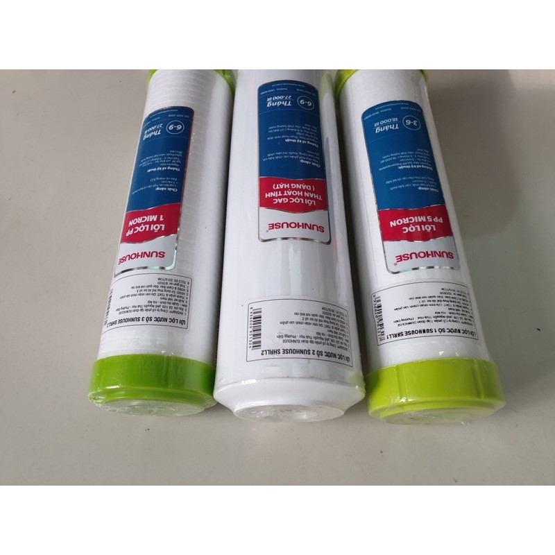 Bộ 3 lõi lọc thô chính hãng Sunhouse