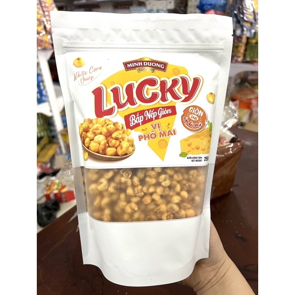 Bắp Nếp Giòn Vị Phô Mai Lucky Túi 250g