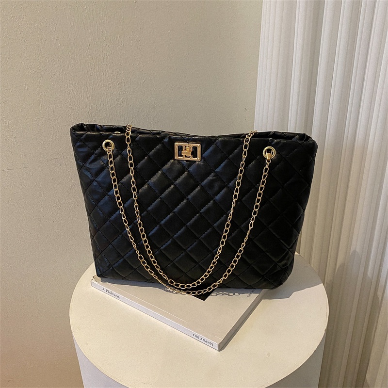 Túi Xách Thêu Họa Tiết Hình Thoi Đơn Giản Thời Trang Cho Nữ