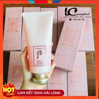 Sữa Rửa mặt Whoo dòng cấp nước thải độc tố cho da tuýp fullsize 180ml