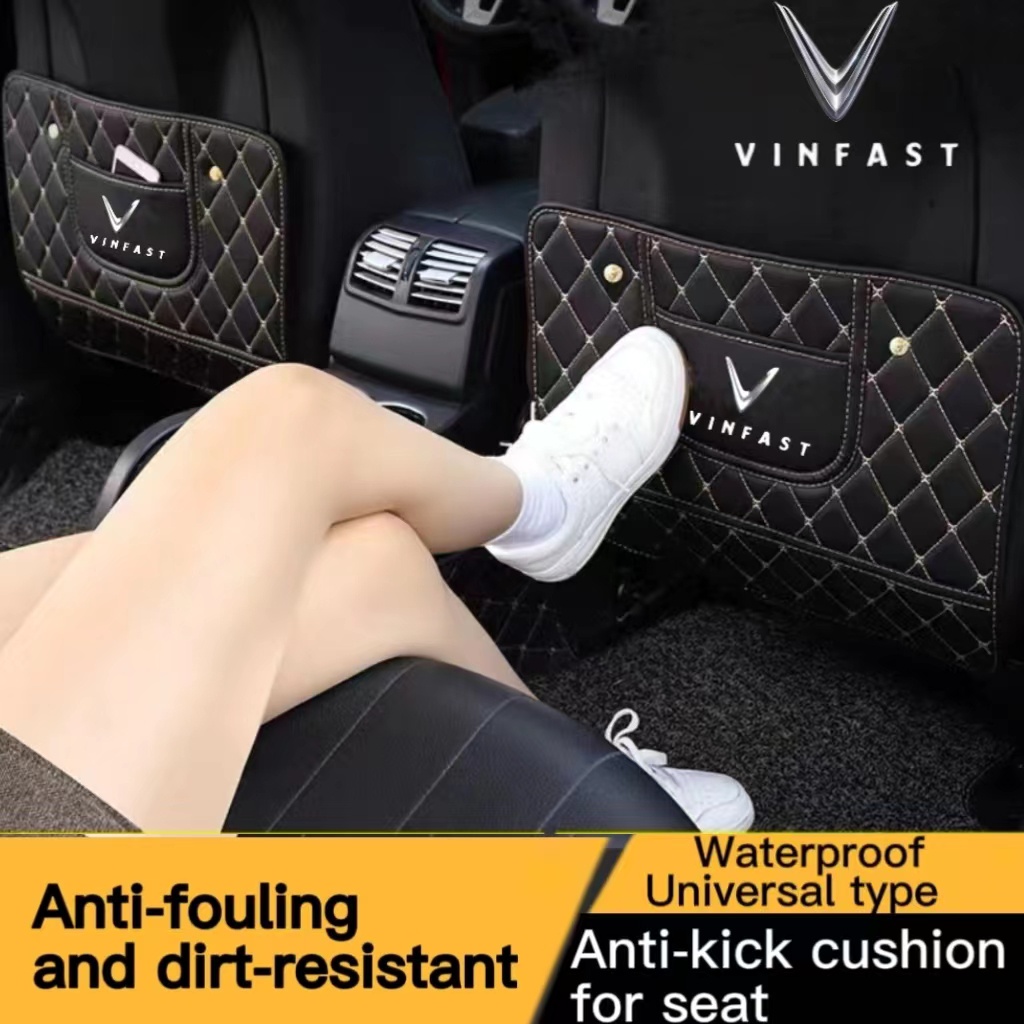 Đệm Lót Ghế Ngồi Xe Hơi Bằng Da PU Bảo Vệ Lưng Cho Bé Vinfast VF8 VF9 VF33 VF e34