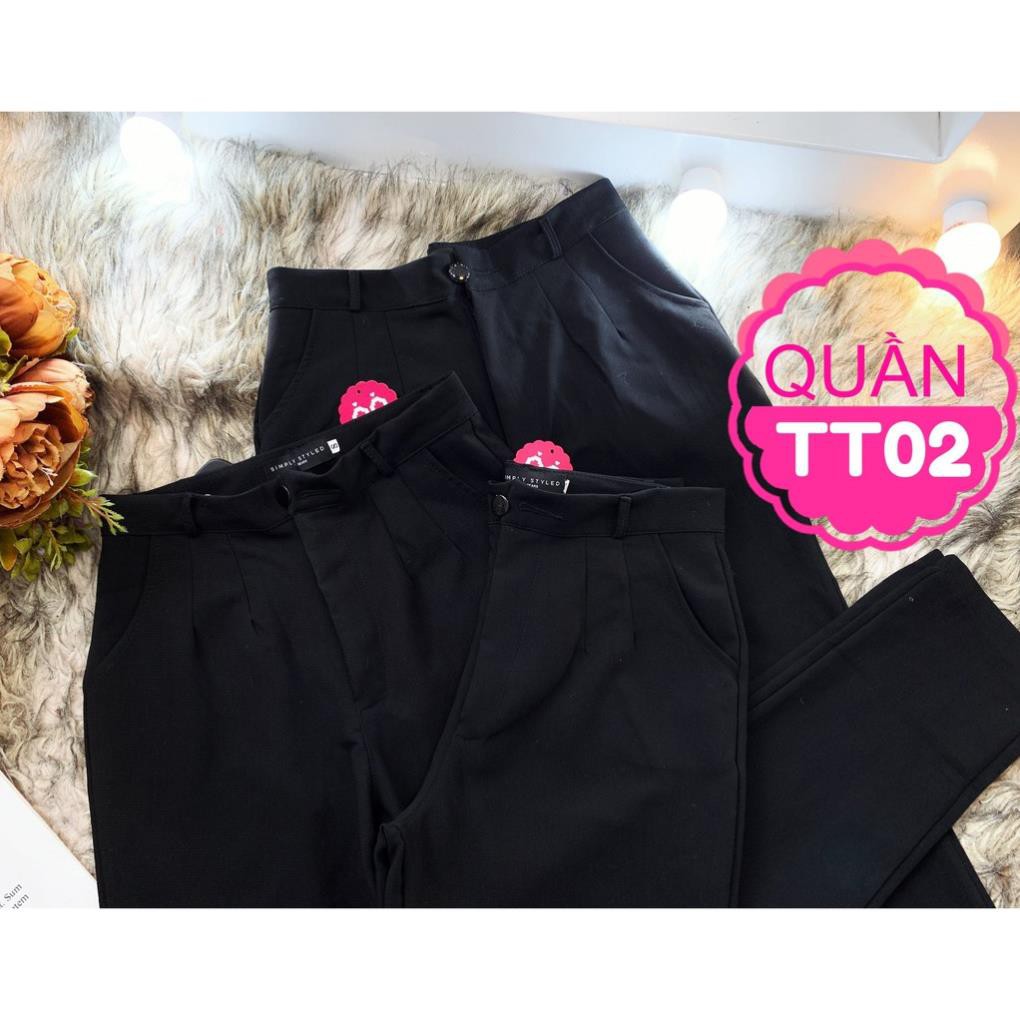 QUẦN TÂY NÚT CỰC XINH TT02 ⚡100% ẢNH THẬT⚡ QUẦN TÂY ỐNG ĐỨNG | BigBuy360 - bigbuy360.vn