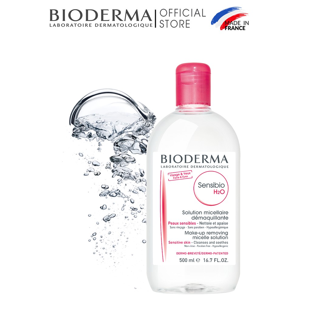 Dung dịch làm sạch và tẩy trang công nghệ Micellar Bioderma Sensibio H2O - 500ml