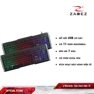 Bàn phím Văn Phòng Led ZADEZ G-851K
