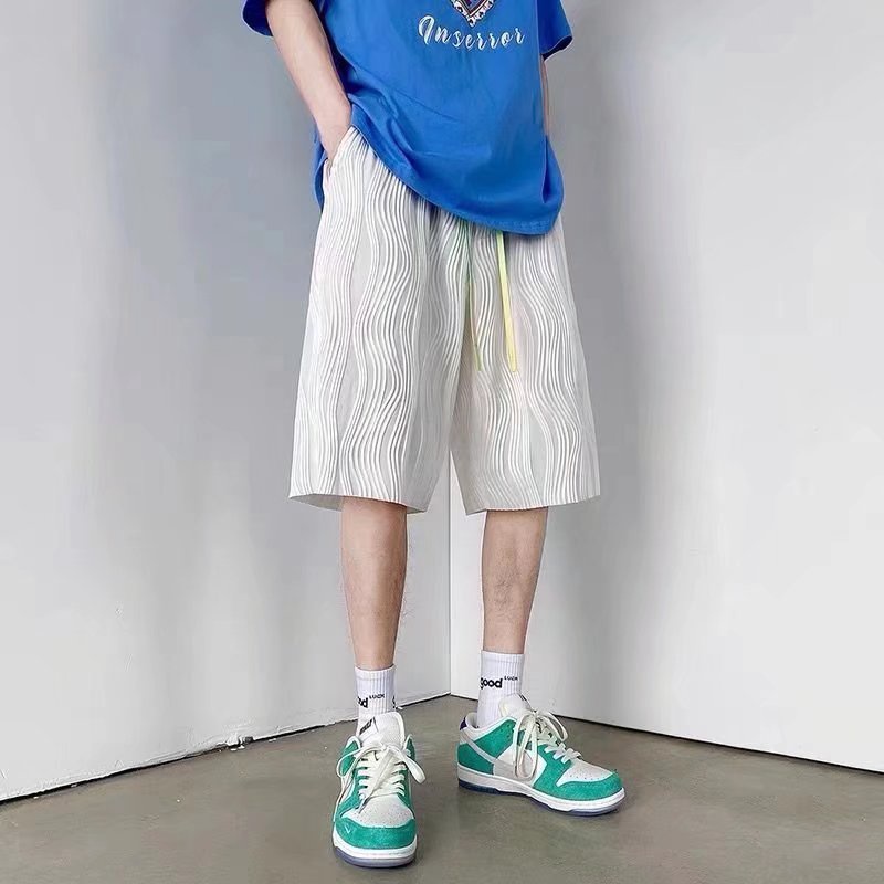 Quần Short Thể Thao Dáng Rộng Chất Liệu Lụa Mát Nhanh Khô Năng Động Thời Trang Cho Nam