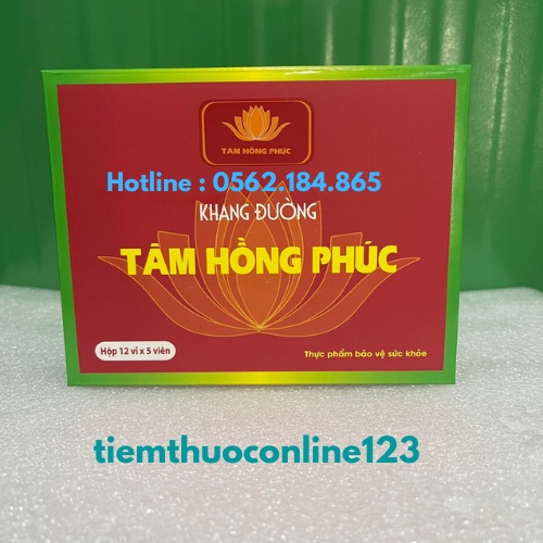 Khang Đường Tâm Hồng Phúc  Hỗ trợ Điều trị đái tháo đường, hạ đường huyết, giảm cholesterol