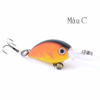 Mồi câu cá giả nhiều màu - Crank 5.2cm 3.8g - mồi câu lure