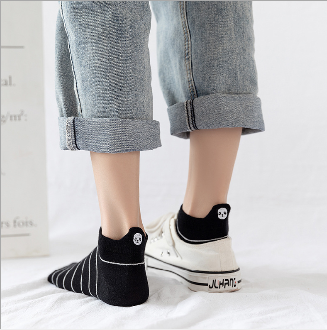 PANDA Bear Embroidered Heels