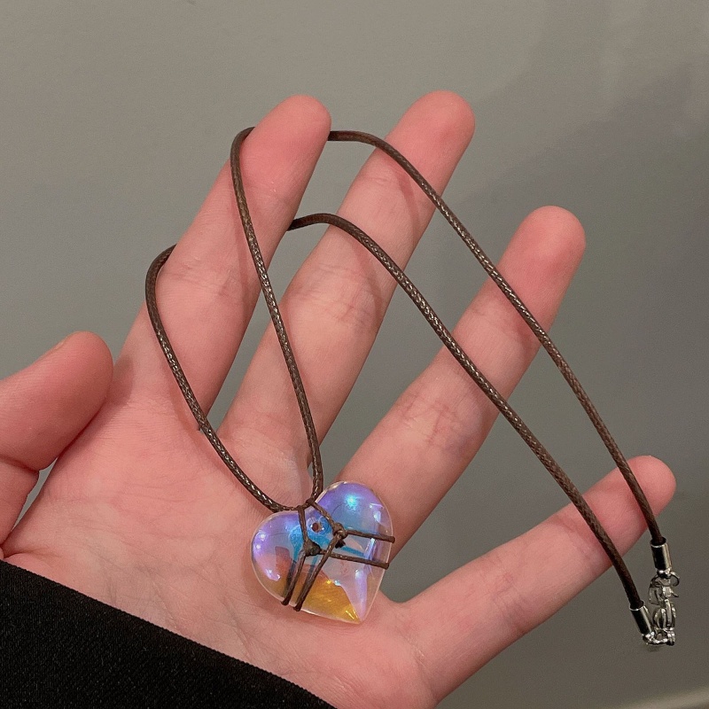 Vòng cổ Đính Đá Hình Lâu Đài Trái Tim Xinh Xắn Cho Nữ