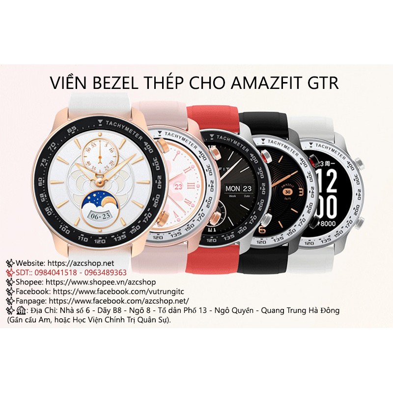 VIỀN BEZEL THÉP CHO AMAZFIT GTR - THÉP KHÔNG GỈ