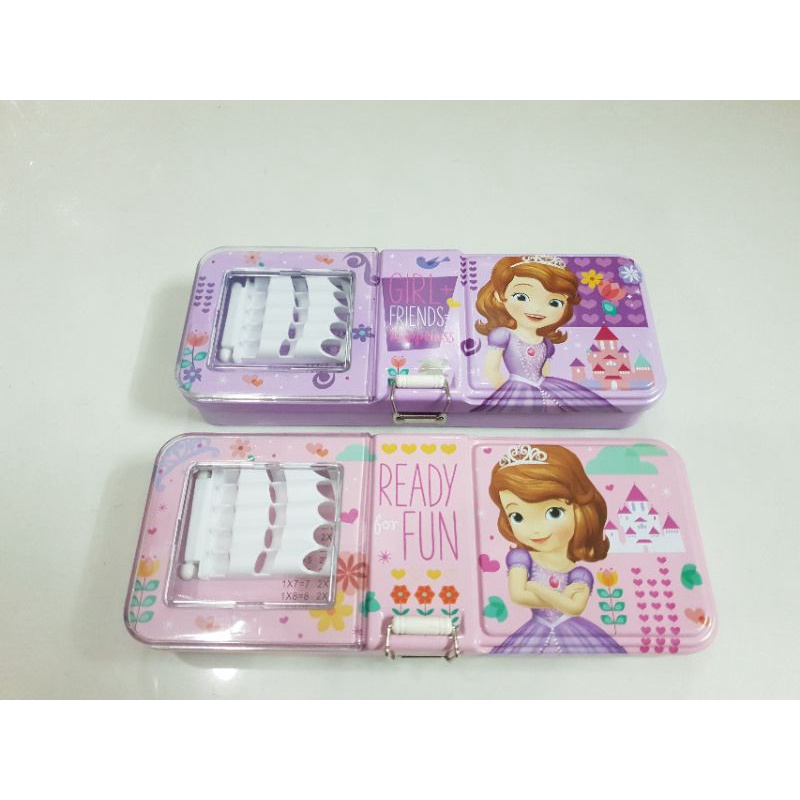 Bóp/Hộp viết cho nữ kim tuyến nước/unicorn/pony/hoa cúc/công chúa/doremon