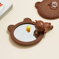 Gương silicon cao cấp G17 Gương gấu brown gương thỏ cony gương vịt sally