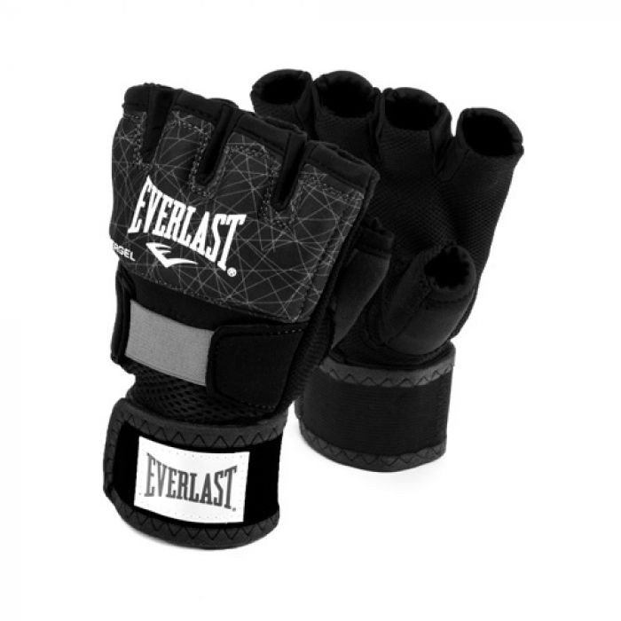 Băng tay xỏ boxing Everlast Printed Evergel - Đen