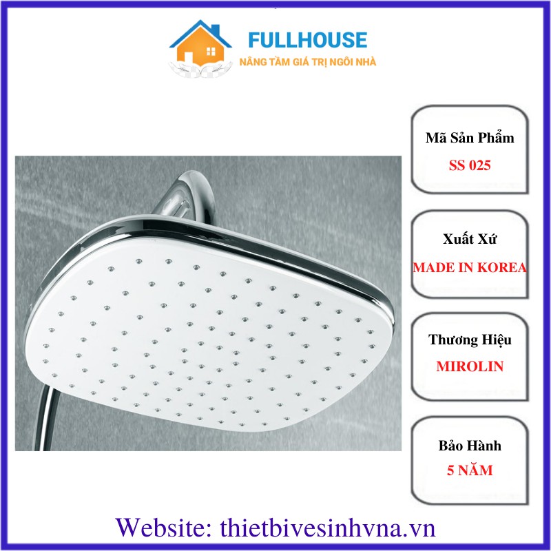 Bát sen tắm cây cao cấp Mirolin SS025 chất liệu nhựa trắng chính hãng (kích thước 20cmx25cm)