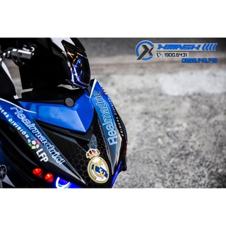 Decal Tem Trùm Xe Exciter 150 Mẫu RealMadrid