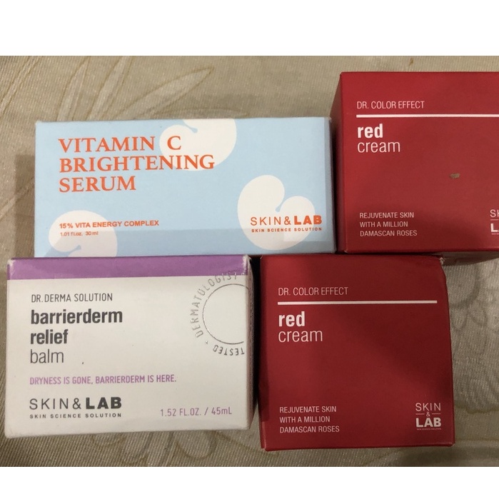 SKIN & LAB Vitamin C Serum với Axit Hyaluronic và Panthenol, Huyết thanh làm sáng da cho mọi loại da, Không có mùi độc h