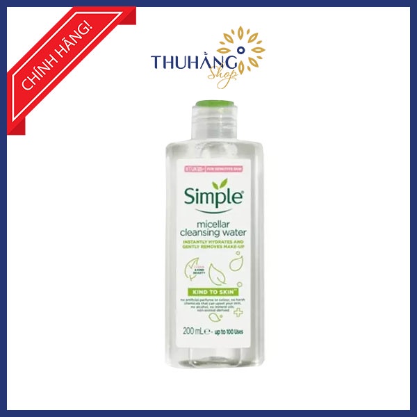 Nước tẩy trang Simple Micellar Cleansing Water 200ml