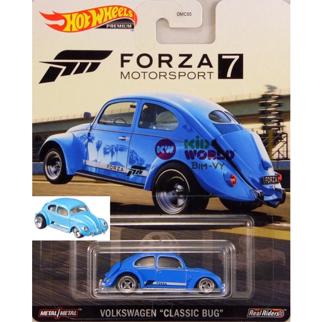 Xe mô hình Hot Wheels Premium Forza Motorsport 7 2020 Volkswagen 'Classic Bug&quot; GJR48, bánh cao su.