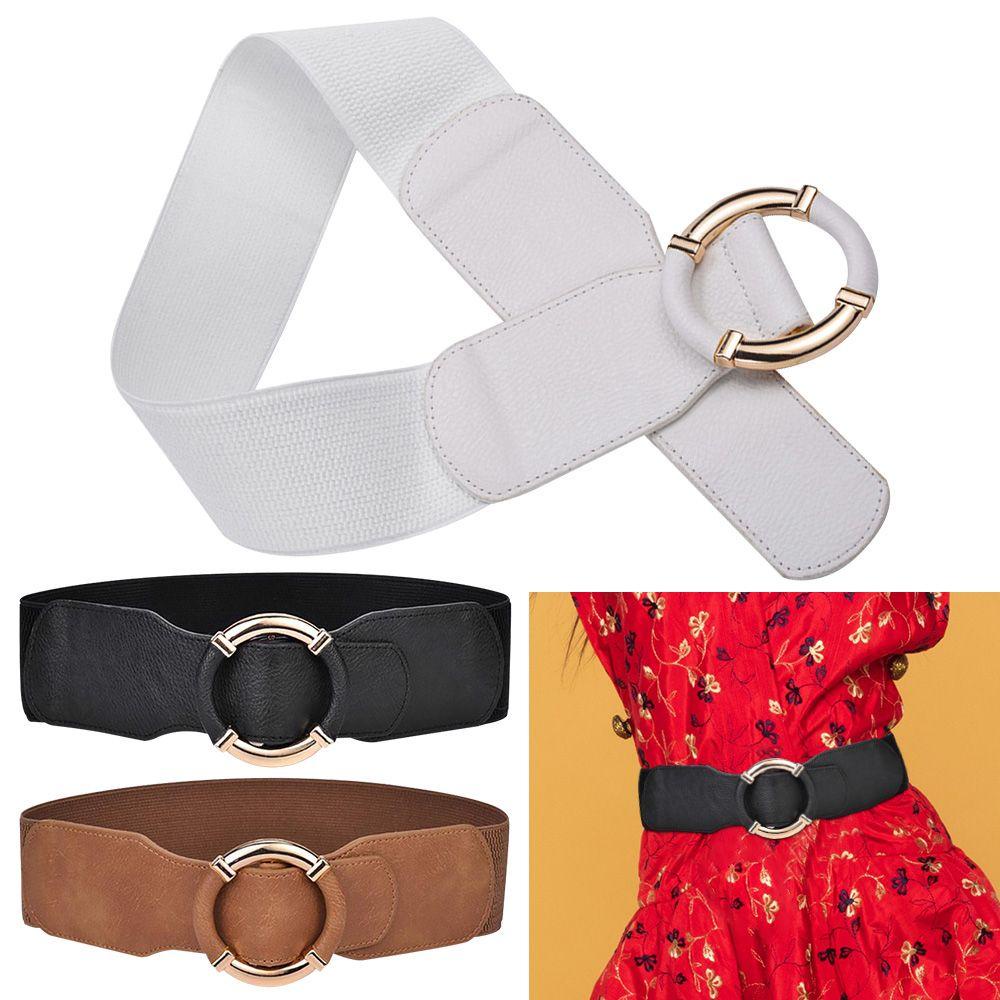 Thắt Lưng Co Giãn Trang Trí Quần Áo|Thắt Lưng Khóa Tròn Tinh Tế