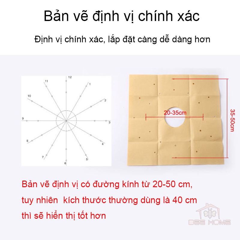 Đồng Hồ Trang Trí Dán Tường 3D - Beehome - Đồng Hồ Trang Trí Decor 3D