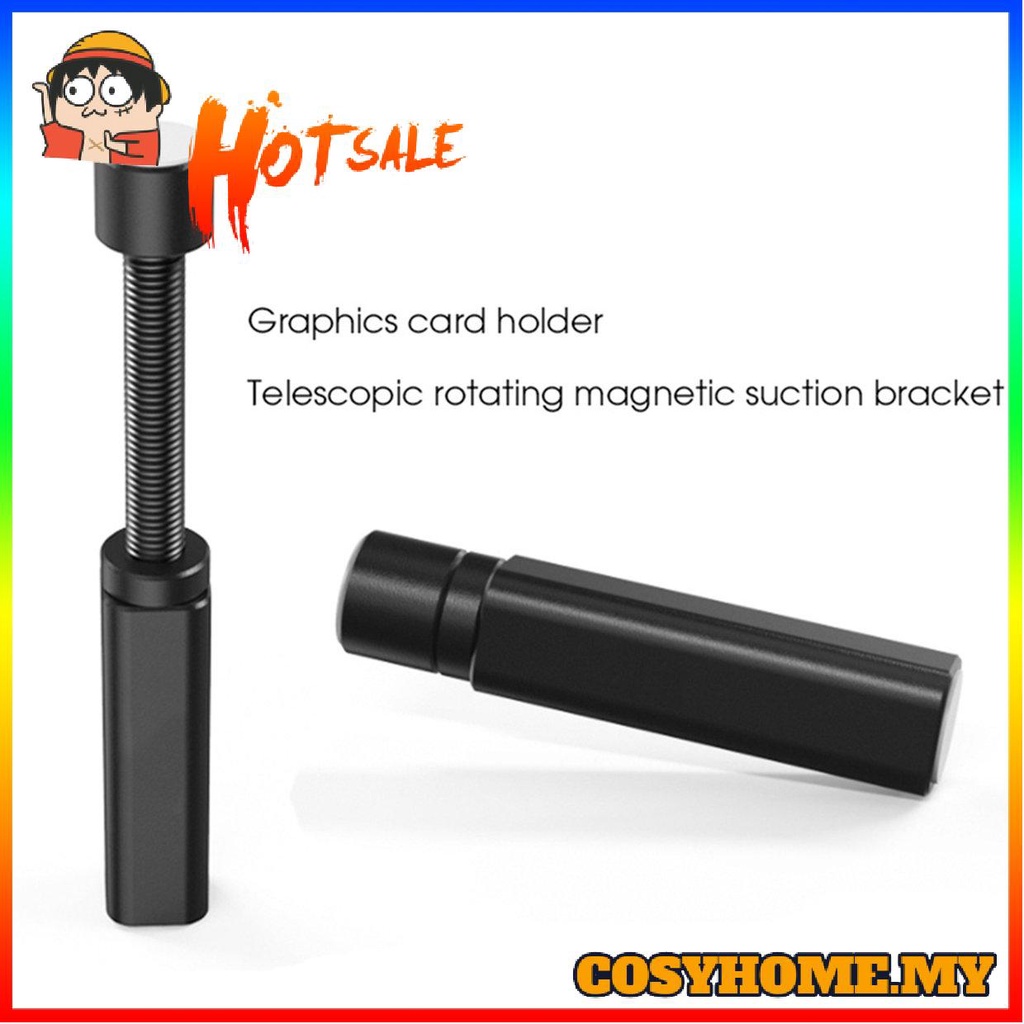 Giá đỡ thẻ đồ họa bằng hợp kim nhôm có thể thu vào kèm đế nam châm tiện dụng | BigBuy360 - bigbuy360.vn