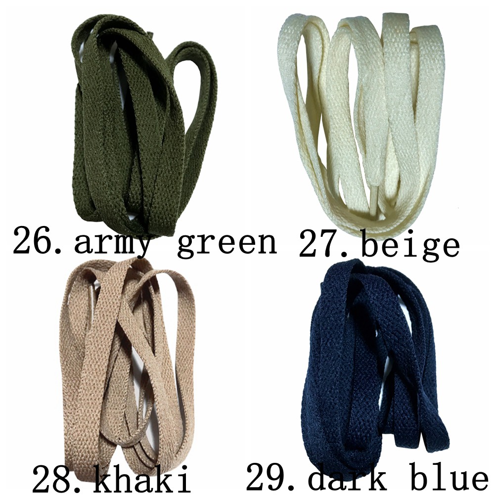 Dây Giày Thể Thao Dài 120-140CM Chất Liệu Polyester Rộng 8mm Nhiều Màu Sắc
