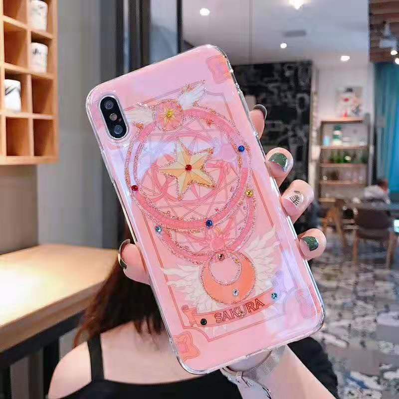 Iphone6 6Plus iphone7 iphone8 7plus Pink phim hoạt hình dễ thương điện thoại di động trường hợp cô gái