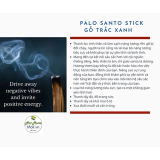 Palo Santo - Gỗ trắc xanh - Gỗ thánh Peru