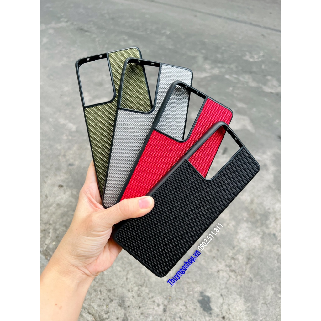 Ốp lưng vải viền nhựa dẻo Samsung S22 Ultra - S22 Plus - S22 - S21 Ultra - S21 Plus