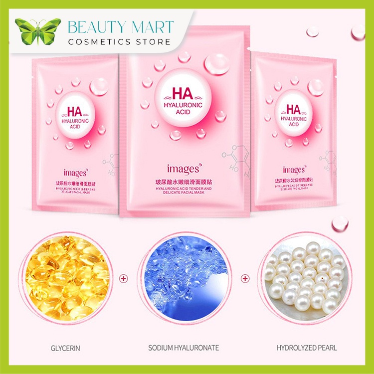 Mặt nạ HA Images dưỡng ẩm giúp da trắng sáng mịn màng  - 25g