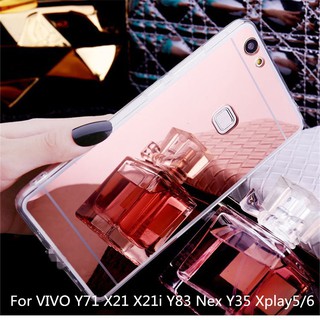 Ốp lưng tráng gương thời trang cho VIVO Y71 X21 X21i Y83 Nex Y35 Xplay 5/6 X23 V11 Pro V11i