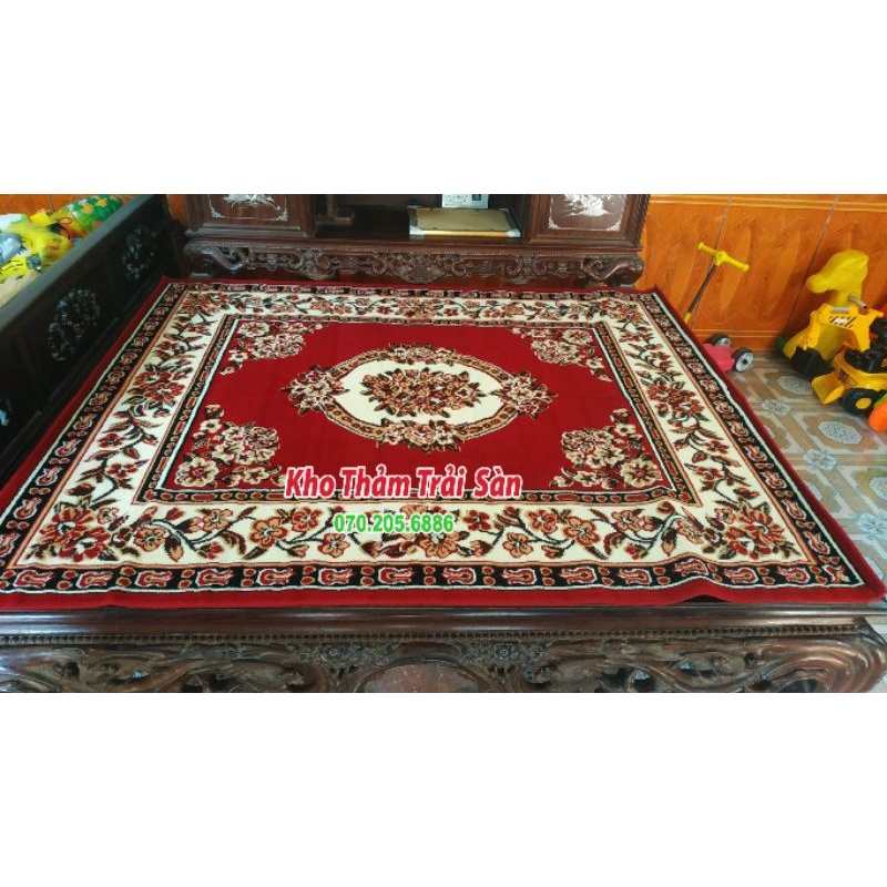 Thảm trải sập, trải nền len dệt cao cấp 1.6*2m