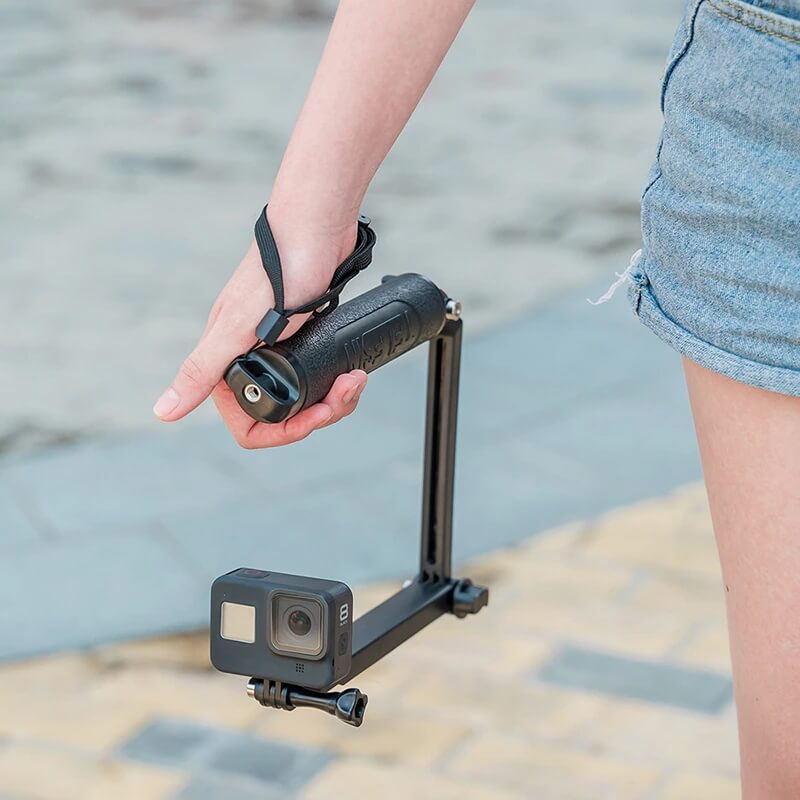 GẬY 3 KHÚC GOPRO VÀ ACTION CAM TELESIN V2 ( THREE WAY )