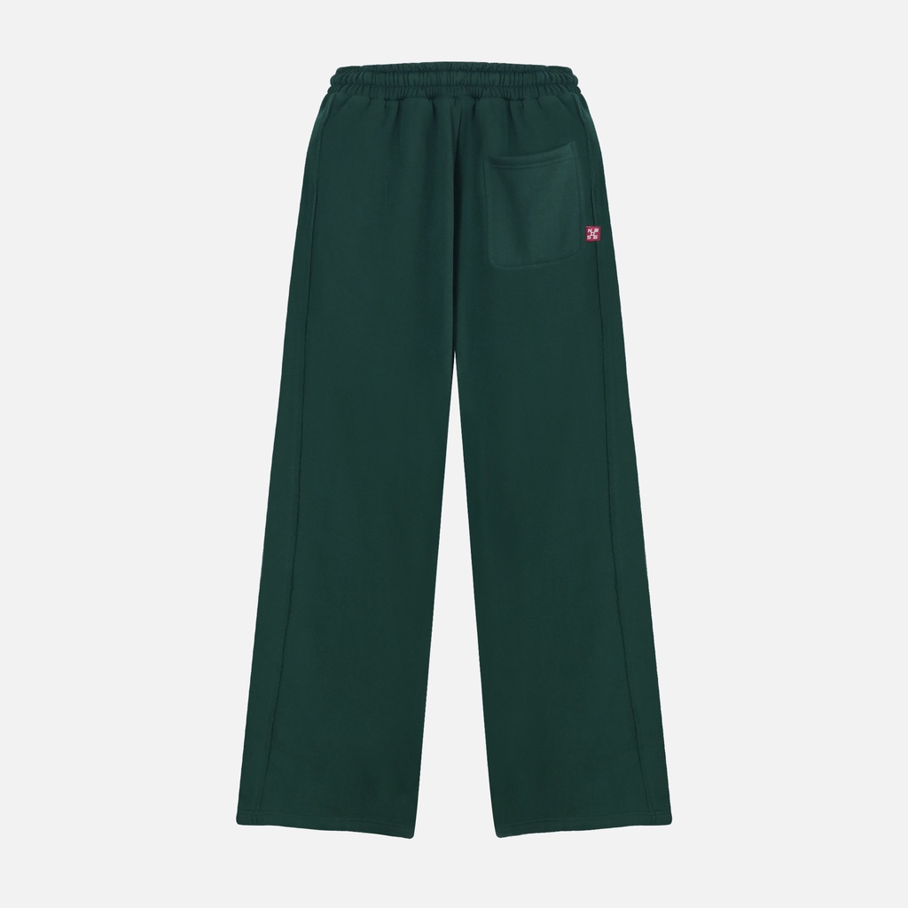 Quần dài nỉ NEEDS OF WISDOM Straight Raw Sweatpants - Green - Local Brand Chính Hãng