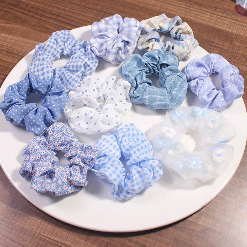 Sét Dây Cột Buộc Tóc Scrunchy Nhiều Màu 20 chiếc(Meisy)