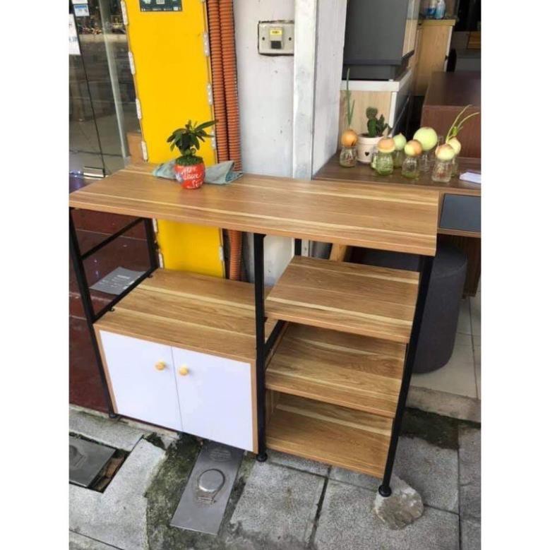 👉🆘FREESHIP👌 KỆ BẾP - KỆ ĐỂ LÒ VI SÓNG 4 NGĂN KÈM NGĂN KÉO | BigBuy360 - bigbuy360.vn