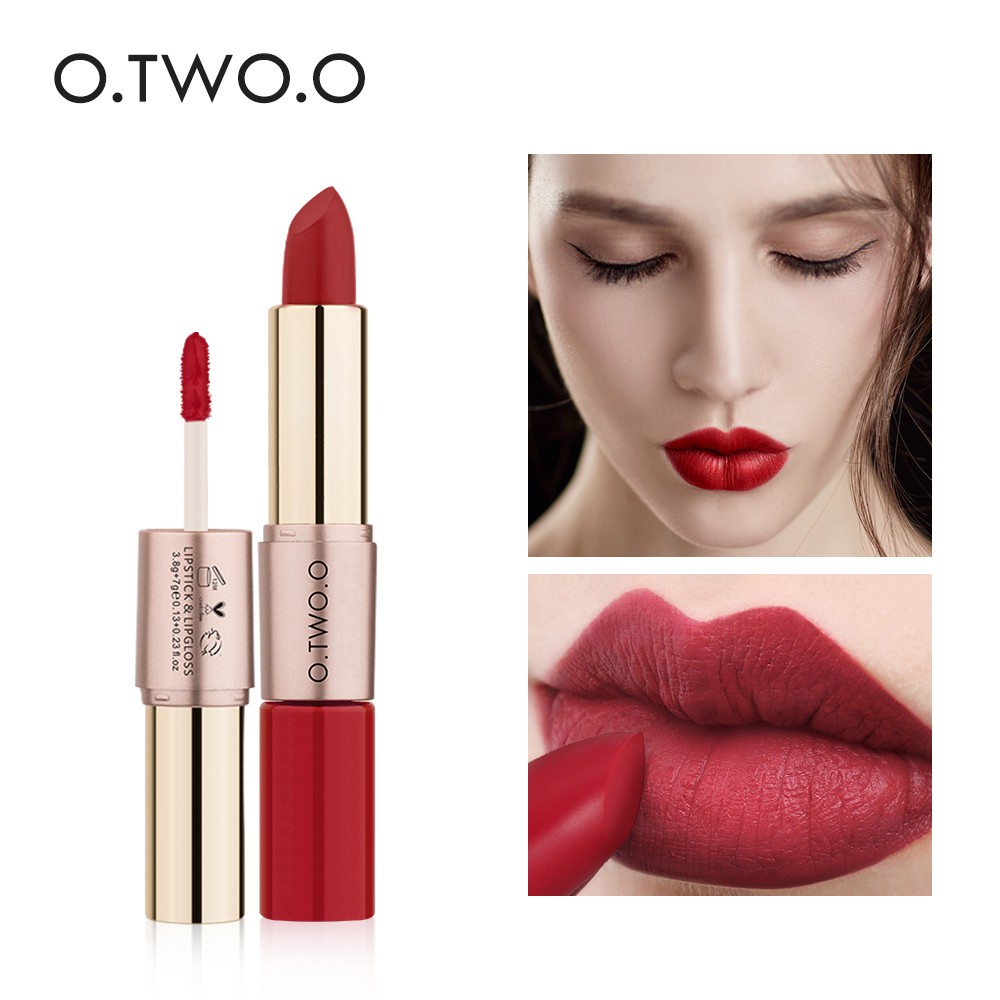 Thỏi son O.TWO.O 2 trong 1 dưỡng ẩm bền lâu #8